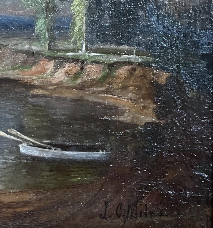 Artwork by J.C. Miles, MONUMENTAL J.C. MILES - NB LANDSCAPE, Made of OIL ON CANVAS