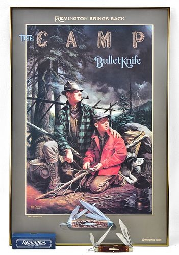 Artwork by Larry Duke, The Camp Bullet Knife, Made of poster on paper