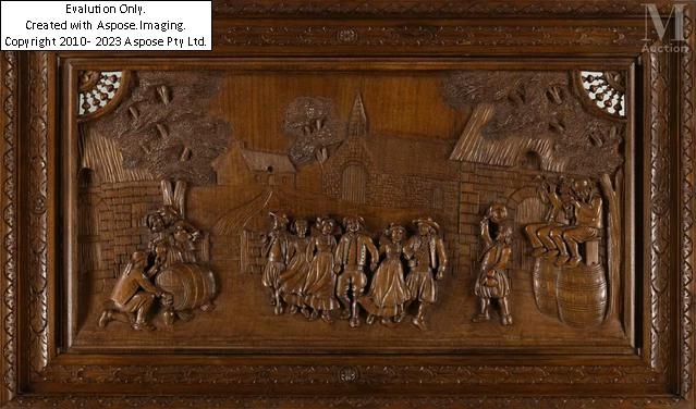 Artwork by Marcel LE Gall, Marcel LE GALL (XX ème siècle, Made of chestnut