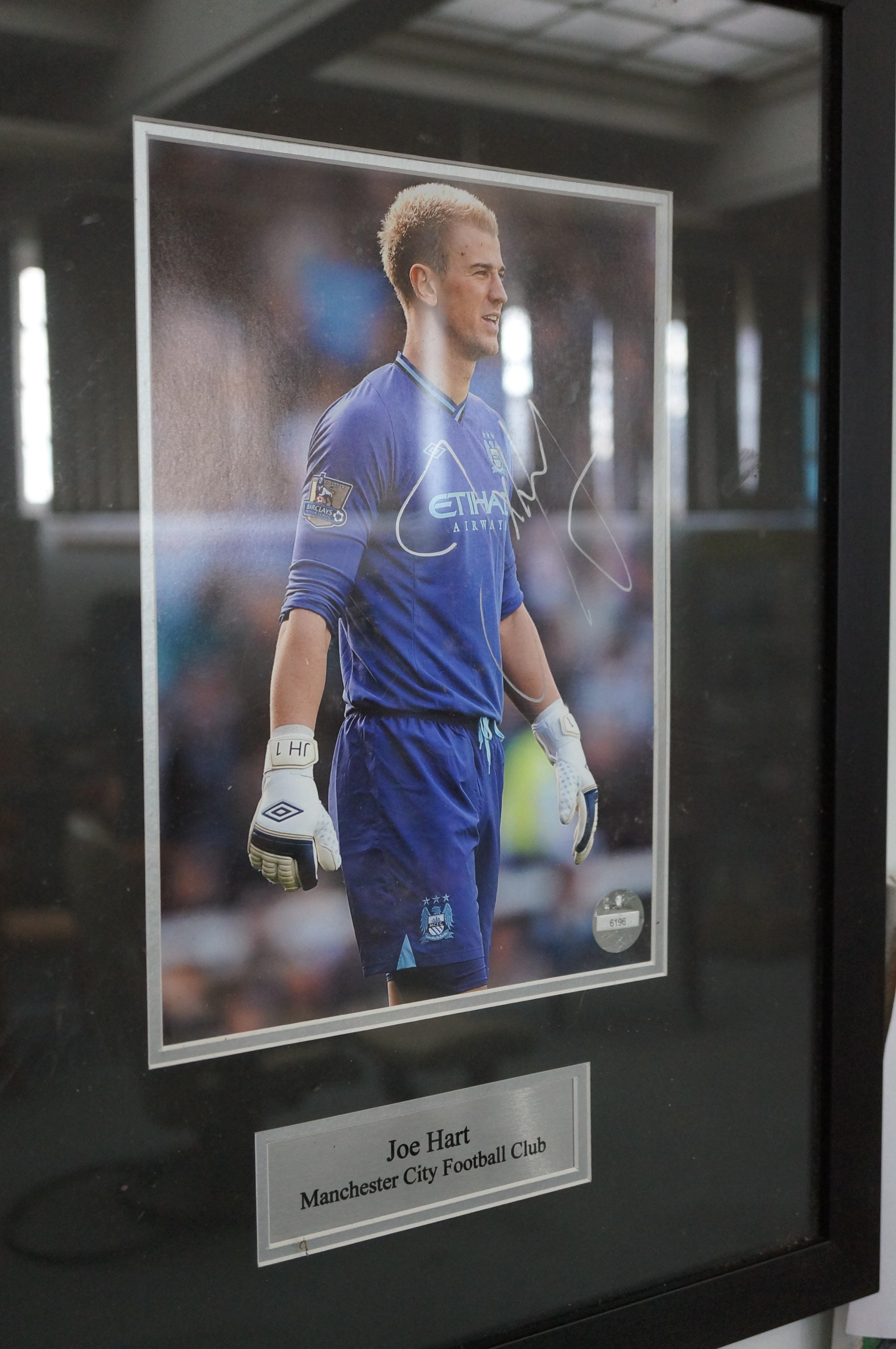 Joe Hart | Joe Hart signed picture with coa stamp | MutualArt