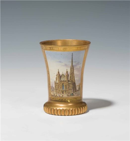 Beaker Wiener Stephansdom by Anton Kothgasser, circa 1820