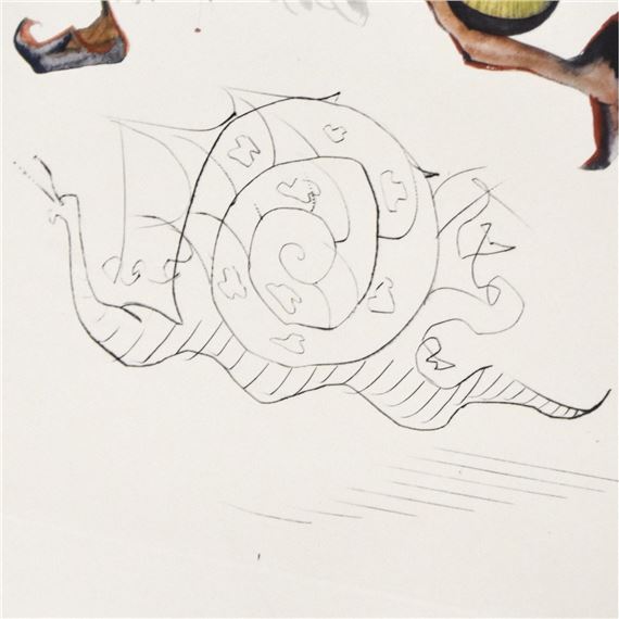Salvador Dalí | Running Prunes with Snail | MutualArt