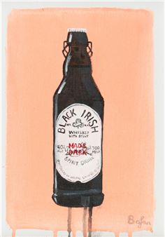 BLACK IRISH WHISKEY BOTTLE - Boylan