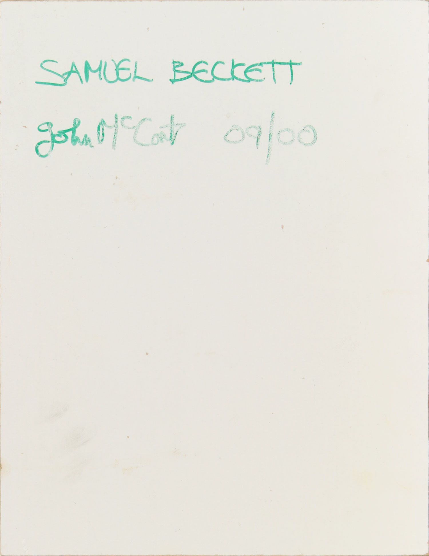 John McCart | PORTRAIT OF SAMUEL BECKETT (2000) | MutualArt