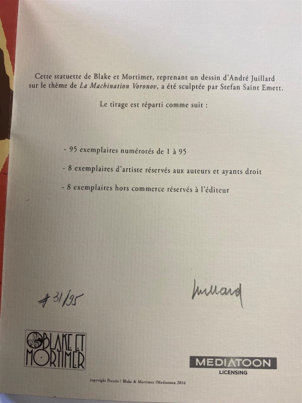 Artwork by Stéphane Saint-emett, Blake et Mortimer d'après "la Machination Voronov", Made of pencil and pen drawing