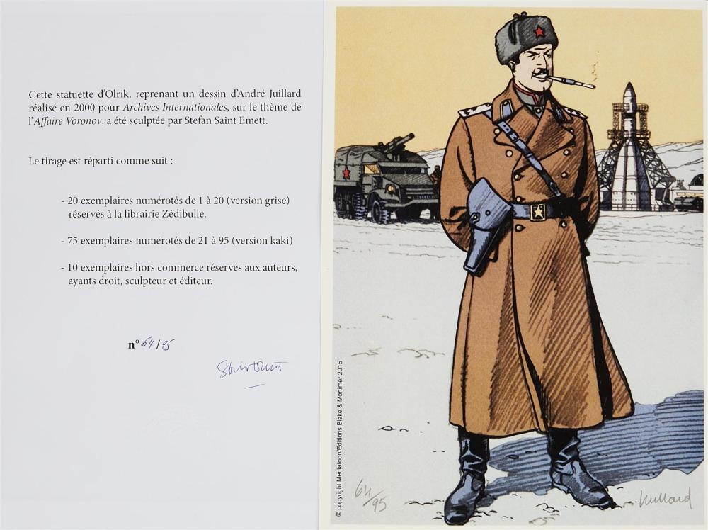 Artwork by Stéphane Saint-emett, BLAKE ET MORTIMER : Colonel Olrik Brun, Made of Polychrome resin