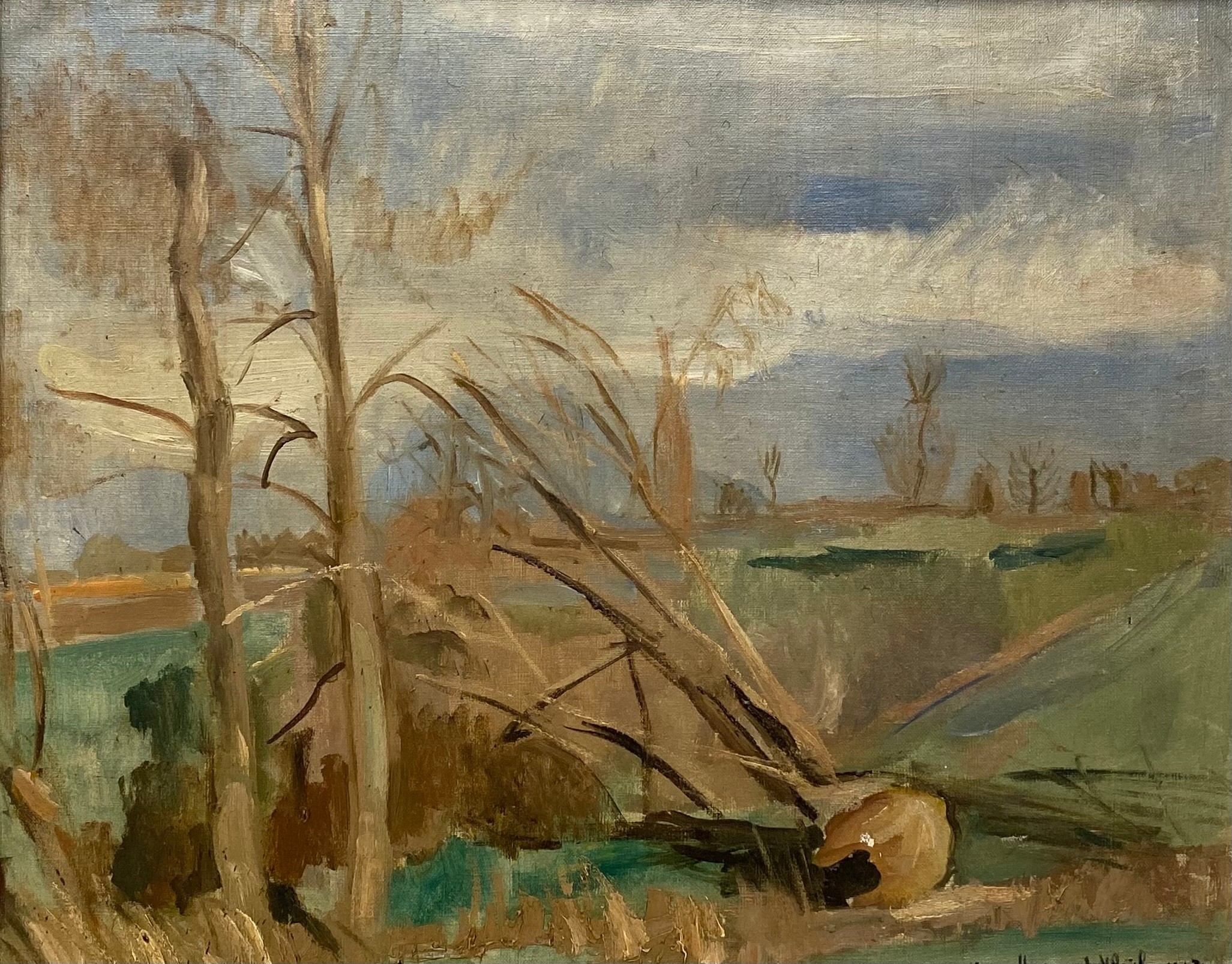 Artwork by Ondine Magnard-Vlach, landscape, Made of oil on canvas