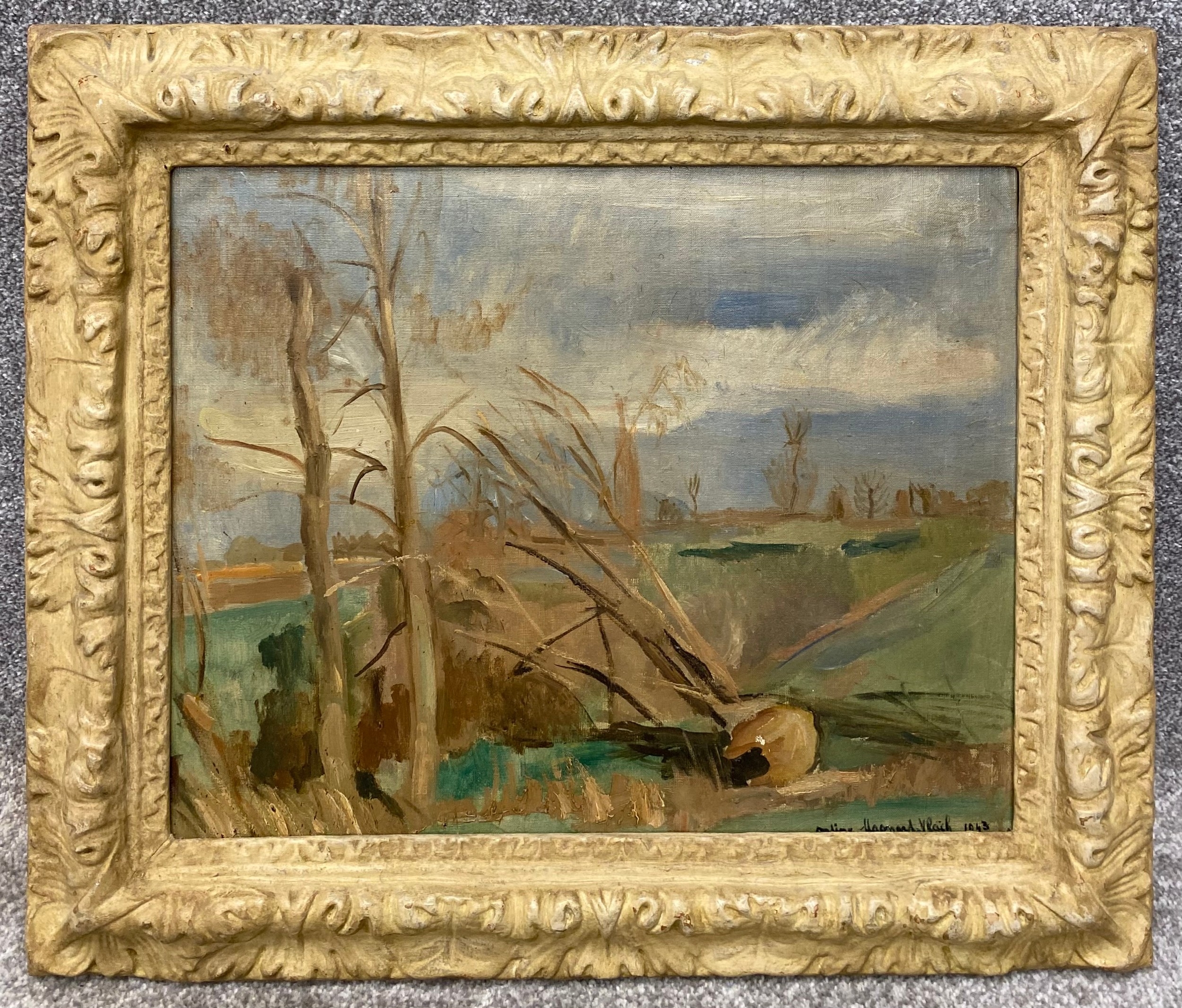 Artwork by Ondine Magnard-Vlach, landscape, Made of oil on canvas