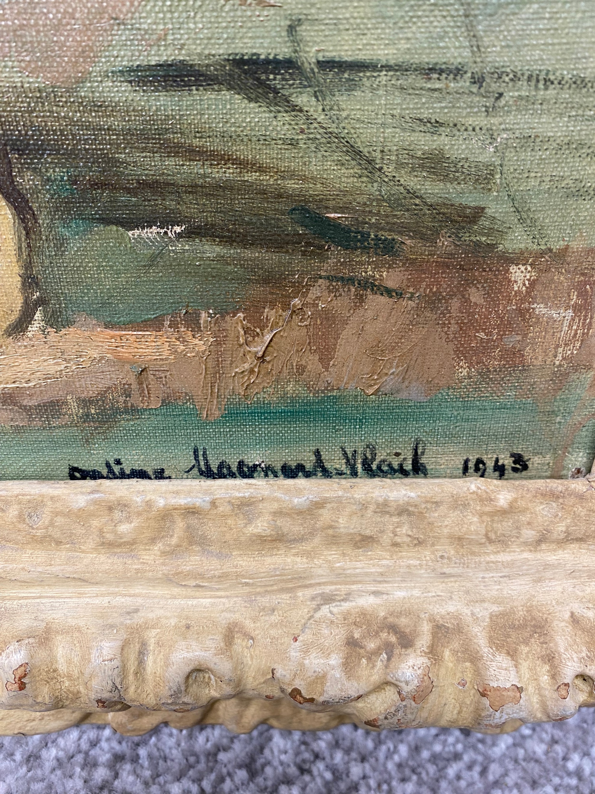 Artwork by Ondine Magnard-Vlach, landscape, Made of oil on canvas