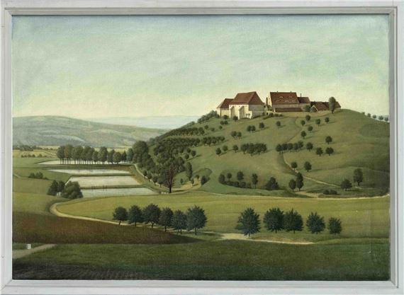 Ansicht des Klosters Posa bei Zeitz by Max Radler, (19)63