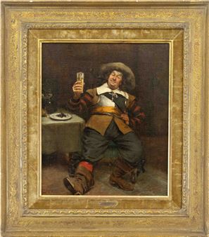 zuprostender Landsknecht - Albert W. Holden