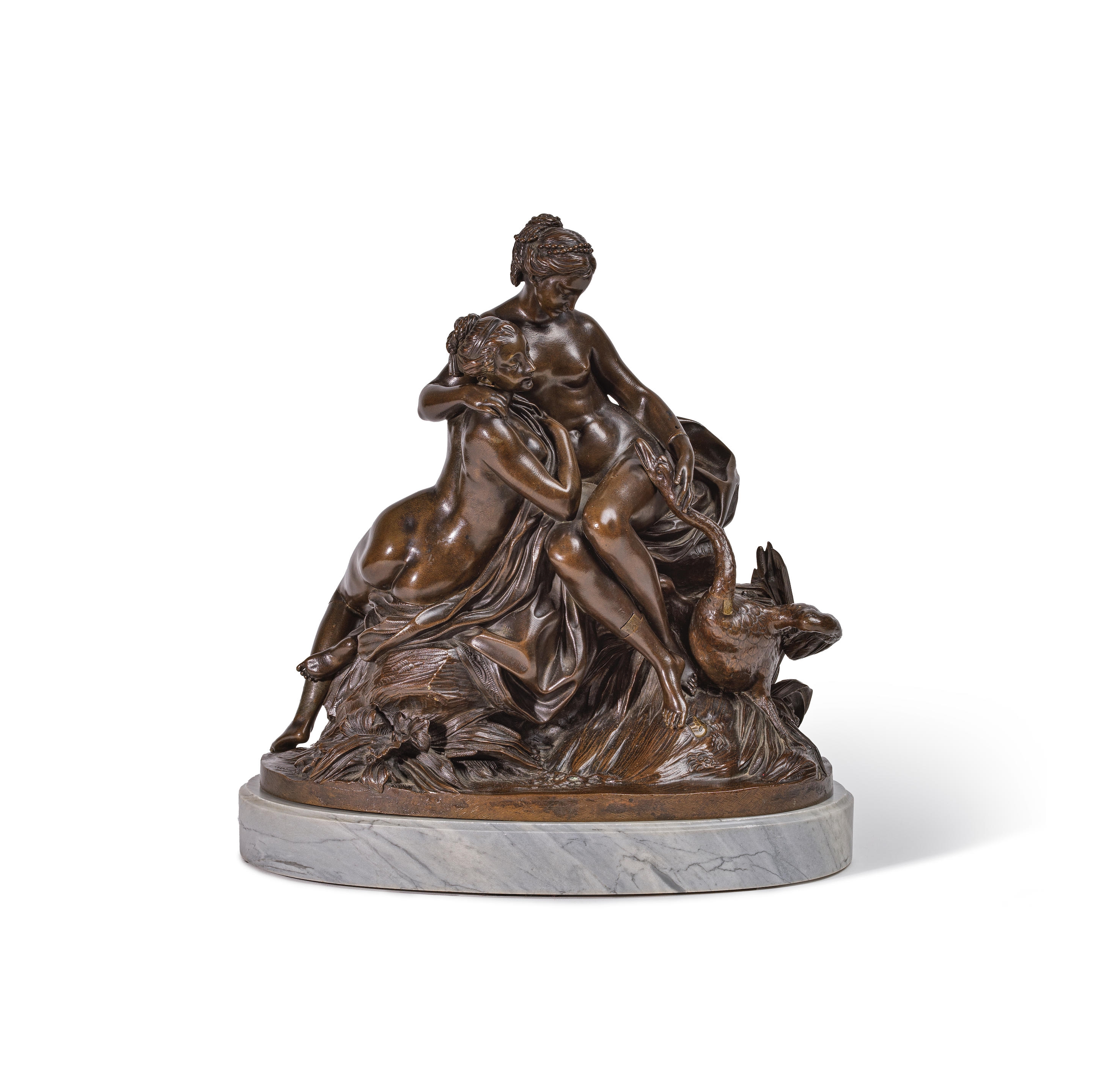 Étienne-Maurice Falconet | A group of Léda et Zeus en cygne (1840 ...