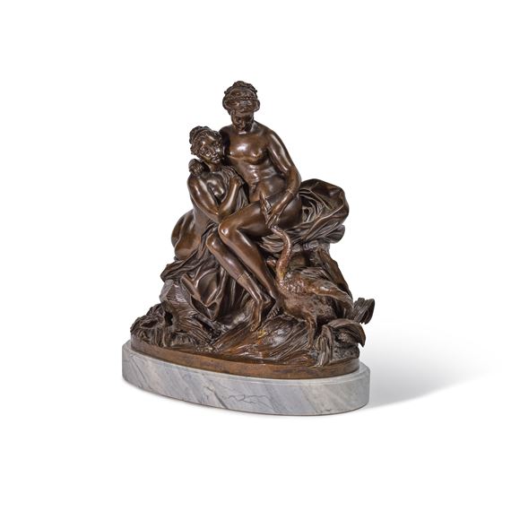 Étienne-Maurice Falconet | A group of Léda et Zeus en cygne (1840 ...