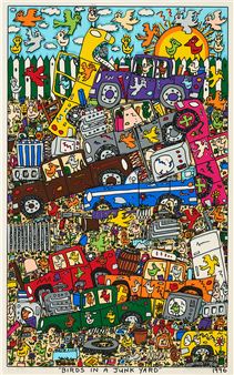 James Rizzi | Birds in a junk yard | MutualArt