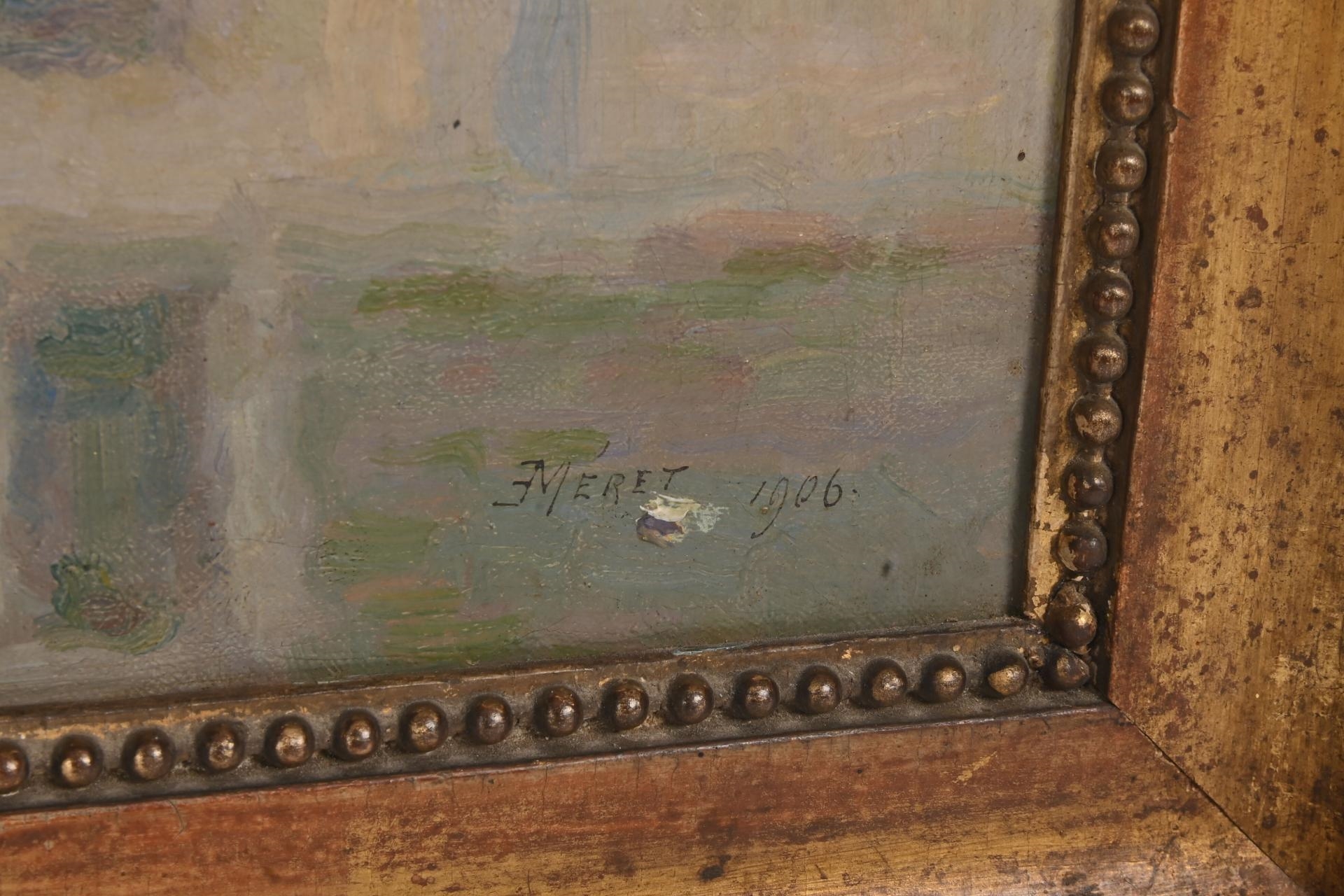 Artwork by Émile-Louis Méret, Emile-Louis Meret (1893/94-1925) Maison en bord de rivière, Made of oil on canvas