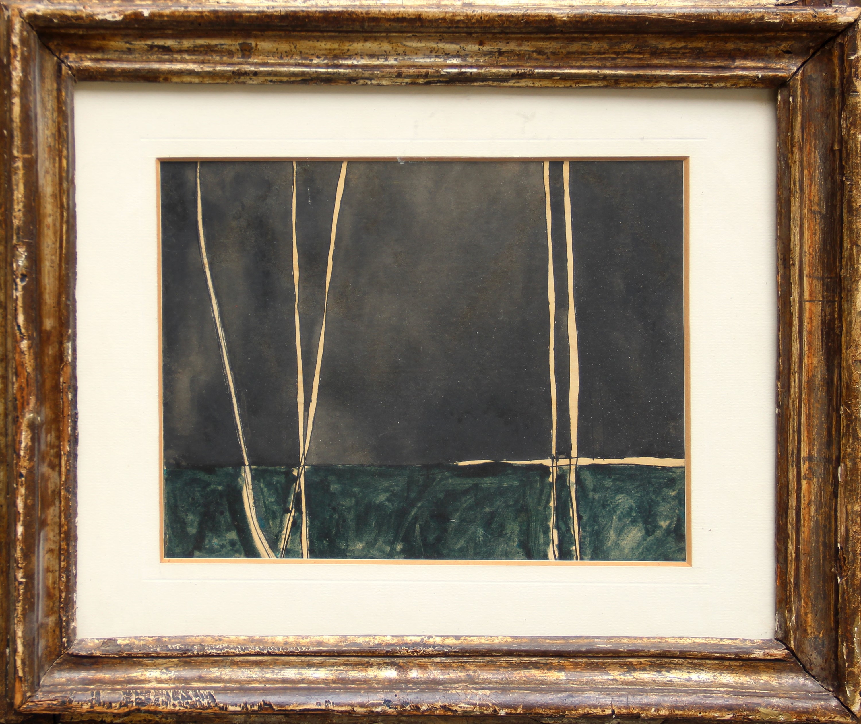 Artwork by Osvaldo Licini, Untitled, Made of Mixed media on paper laid down on canvas