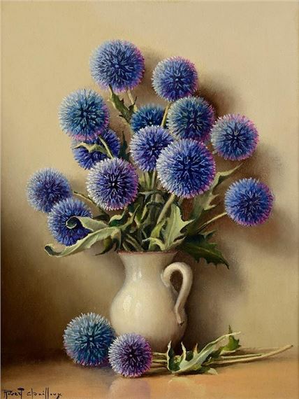 Still Life - Chardons Bleus by Robert Chailloux