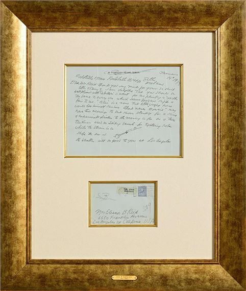 Jack B. Yeats | Letter to Eleanor Reid (1935 (1935) | MutualArt