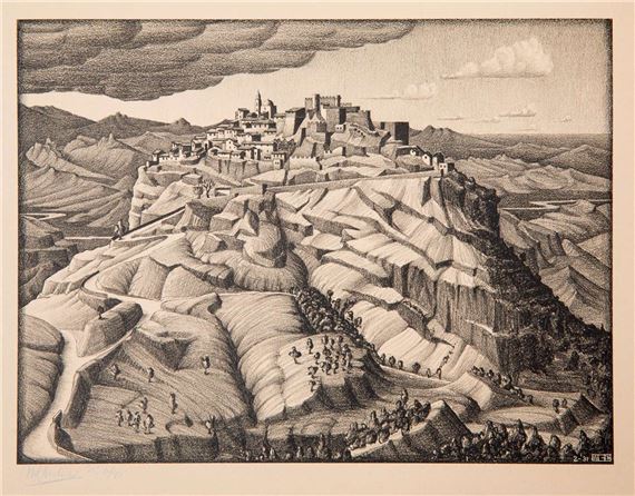 Santa Severina, Calabria by Maurits Cornelis Escher