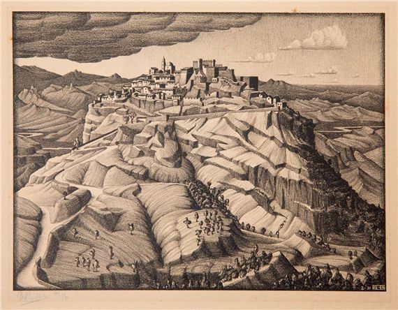 Santa Severina, Calabria by Maurits Cornelis Escher