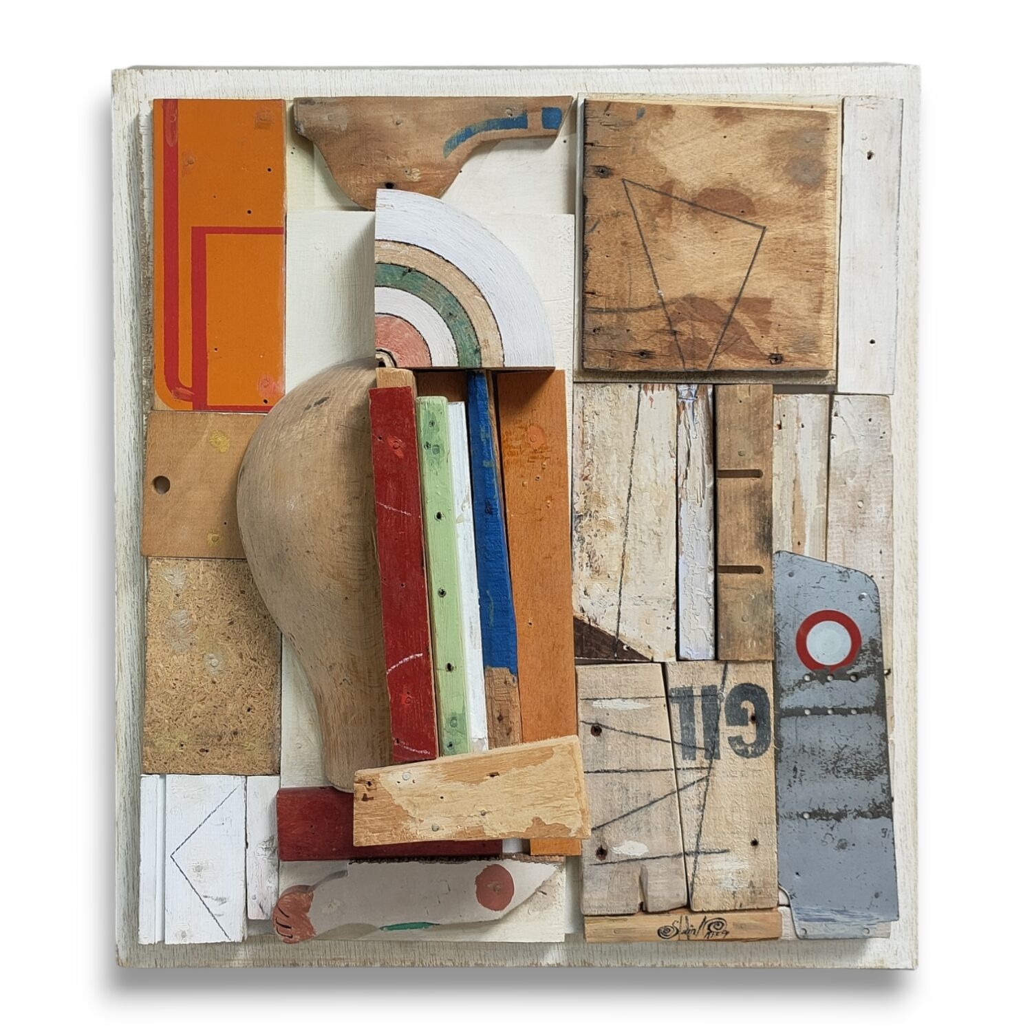 Artwork by Robert Saint-Cricq, Le cosmonaute  signé en bas à droite, Made of Assemblage