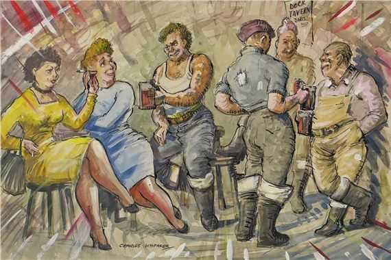 Charles Whitaker,th century - Pub Interior - Charles Whitaker