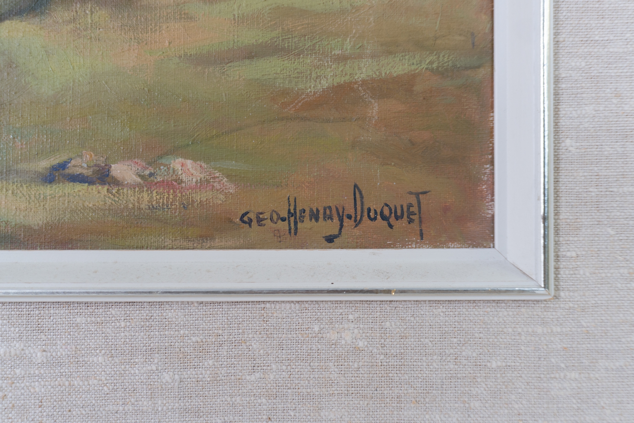 Artwork by Georges-Henri Duquet, Landscape, Made of Oil on canvas