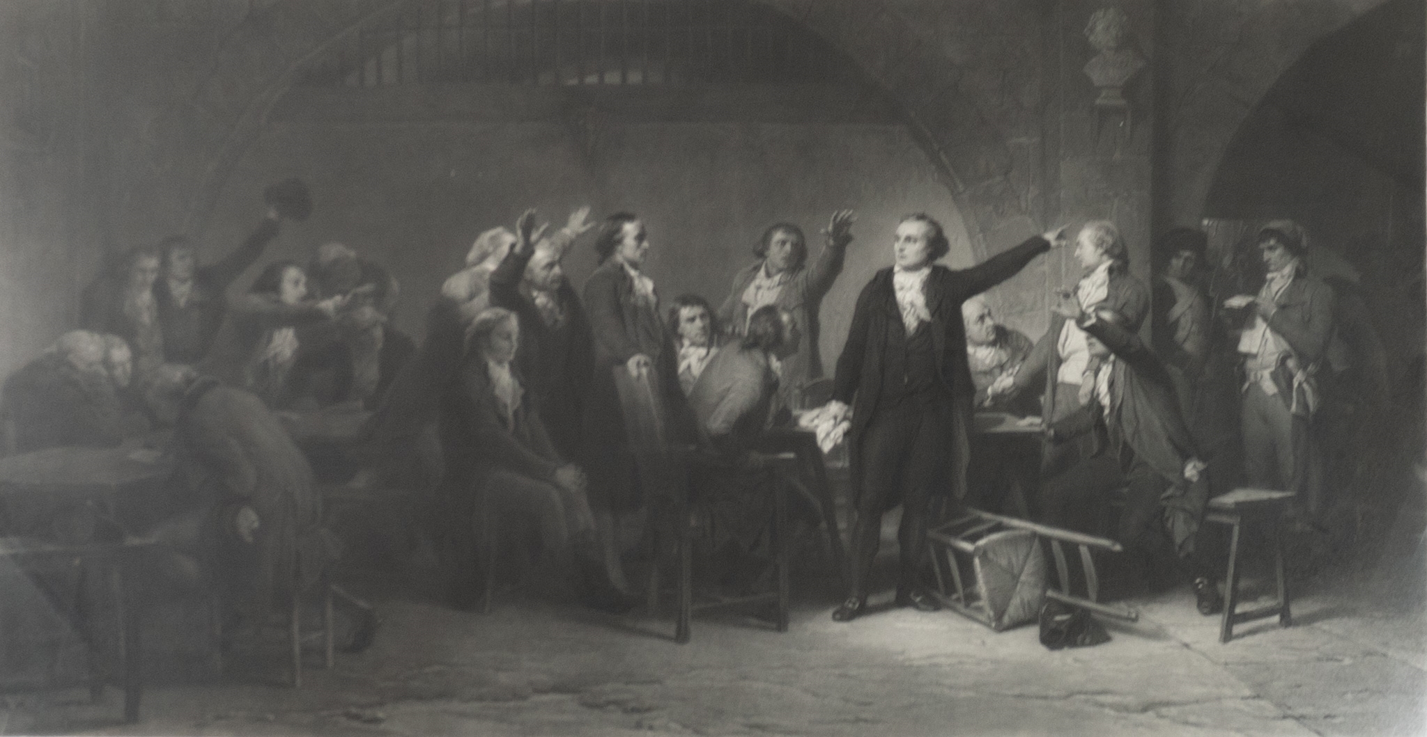 Artwork by Edouard Girard, Les Girondins, Made of Engraving on paper