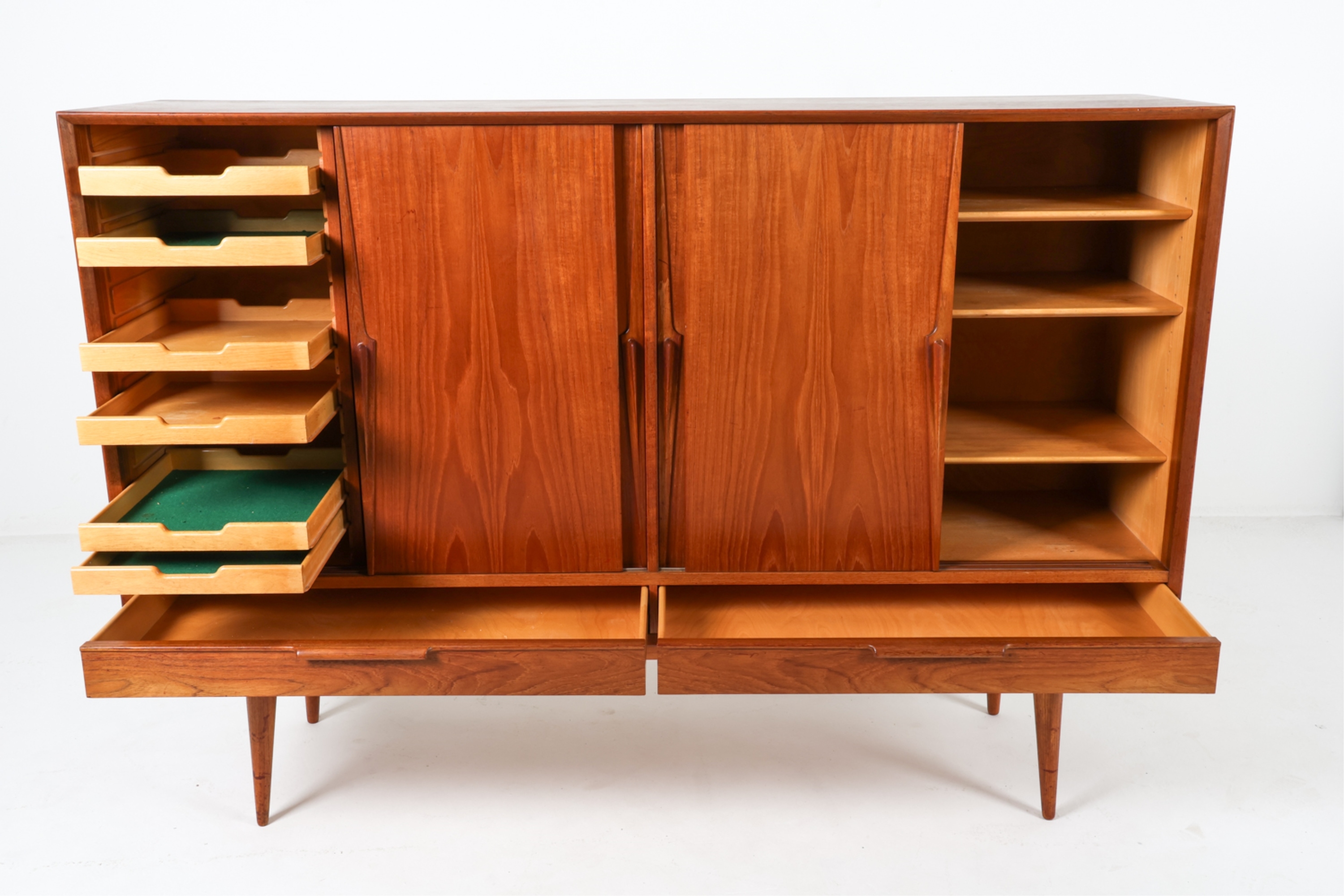 Artwork by Omann Jun, OMANN JUN MODEL 13 TEAK SIDEBOARD, CIRCA 1970'S, Made of TEAK