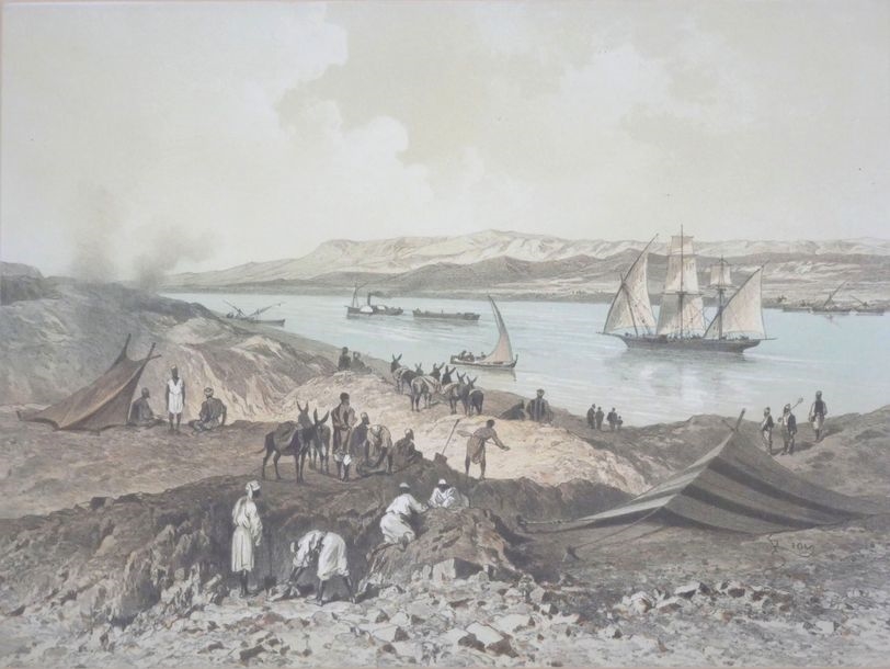 Edouard Riou | The Camp on the Banks of the Nile | MutualArt