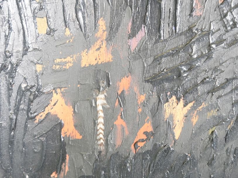 Artwork by Noël Dolla, Composition, Made of Oil on wood