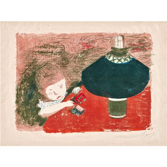 L'enfant à la lampe by Pierre Bonnard