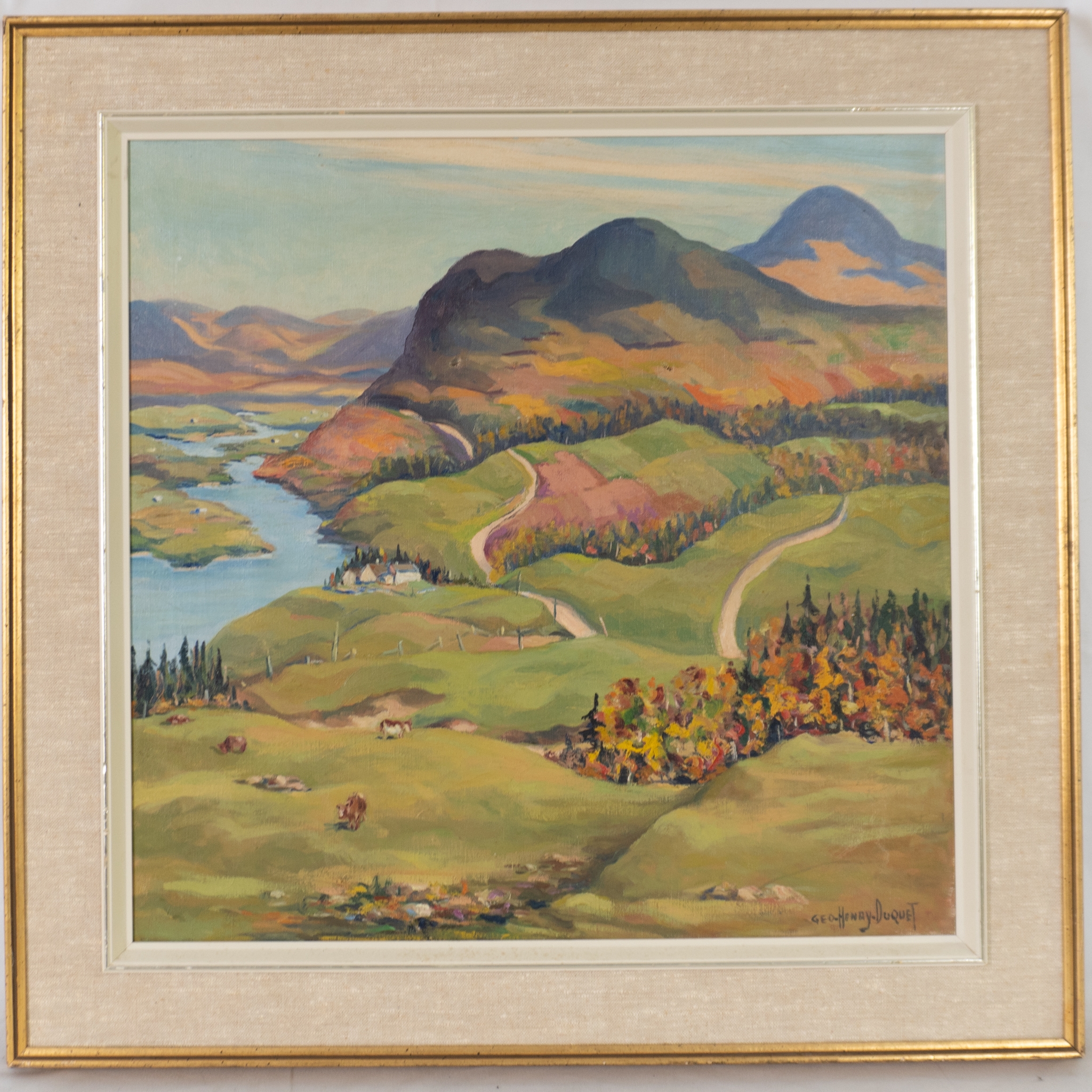 Artwork by Georges-Henri Duquet, Landscape, Made of Oil on canvas