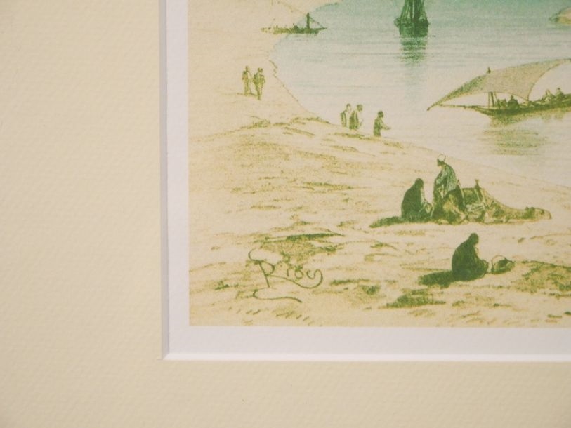 Edouard Riou | Feluccas on the Suez Canal | MutualArt