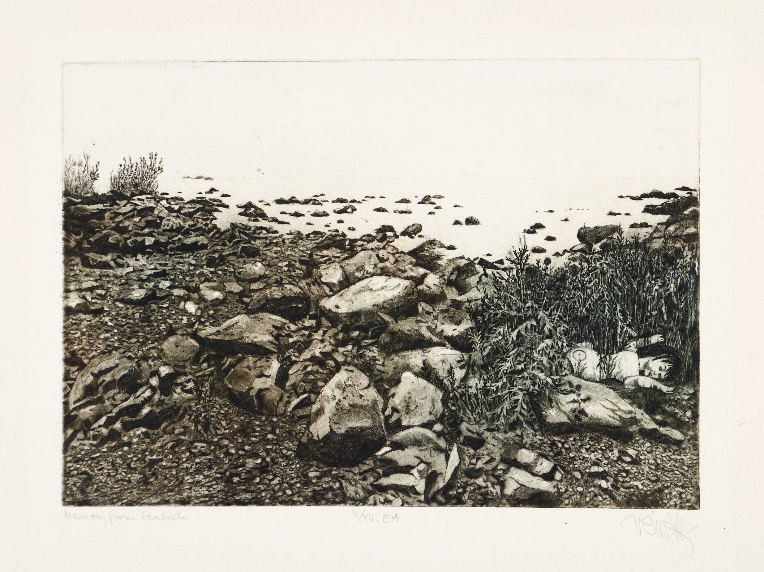 Artwork by Zoltán Vén, Memory (...)., Made of Colour etching