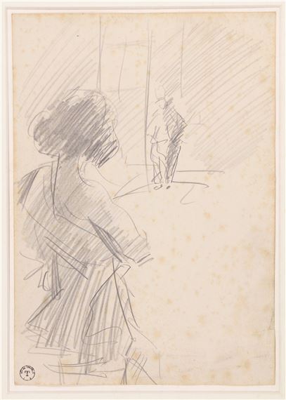 Isaac Israëls | Girl standing backstage | MutualArt