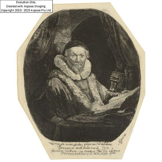 Rembrandt van Rijn | PORTRAIT OF JAN UYTENBOGAERT (2024) | MutualArt