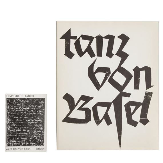 Totentanz von Basel, mit den Dialogen des mittelalterlichen Wandbildes, by HAP  Grieshaber, 1966