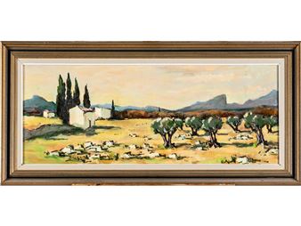 Eygalières, les oliviers dans les Alpilles, automne 1975 - Raymond Vernet