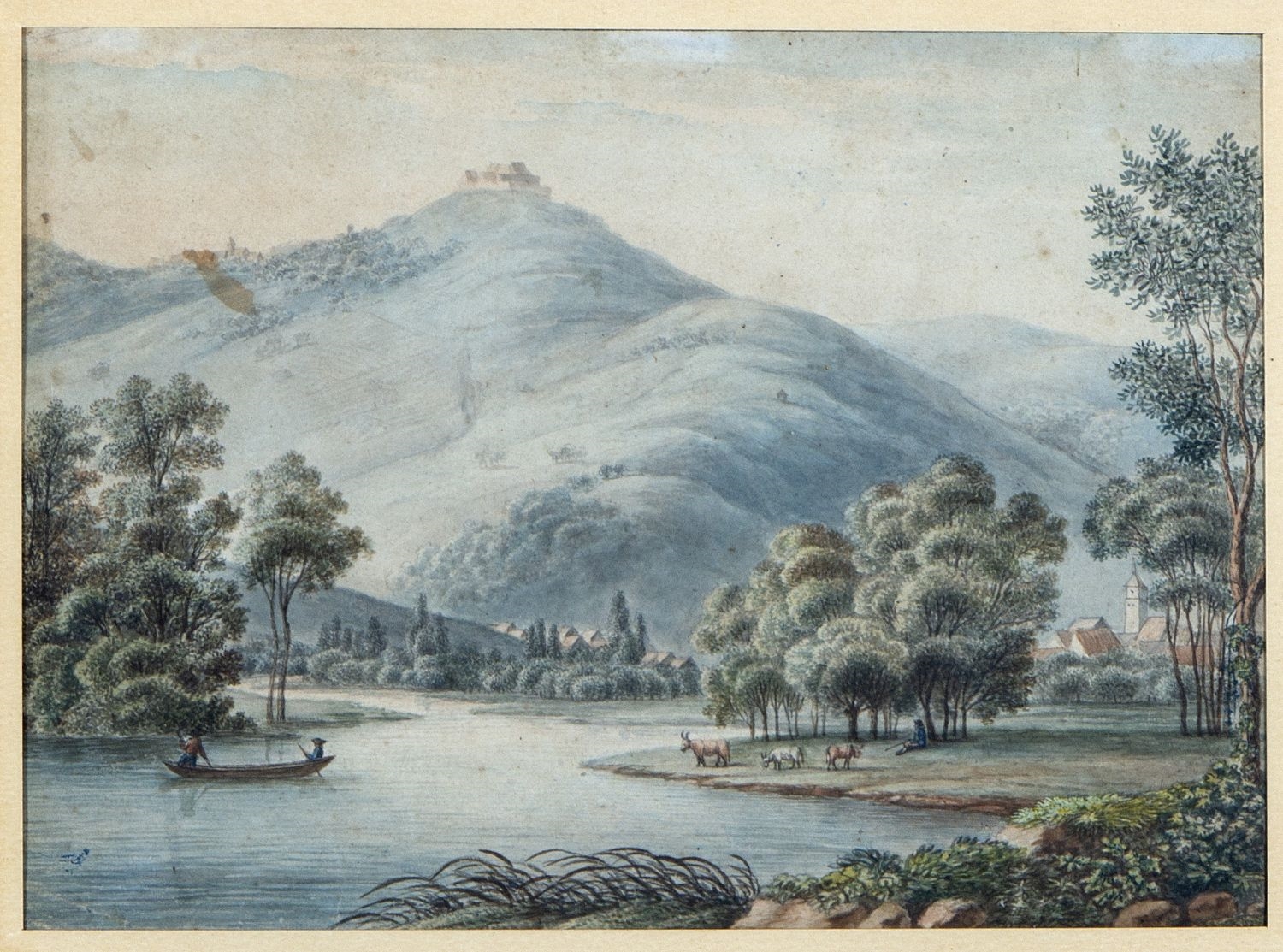 Artwork by Philip-Heinrich Dunker, Dunker, Philipp Heinrich. 1781 Bern - Nürnberg 1836, Made of watercolor