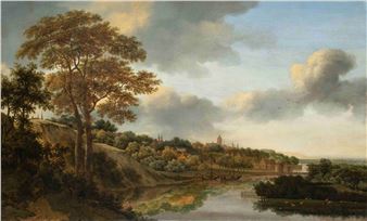 Arnhem on the banks of the river Rhine - Johan Lagoor