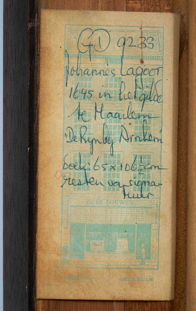 Artwork by Johan Lagoor, Arnhem on the banks of the river Rhine, Made of oil on canvas