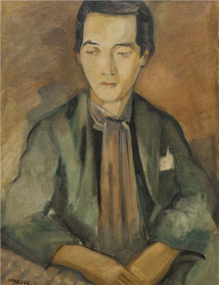 Otto Van Rees | Portrait of a Japanese artist (1921) | MutualArt