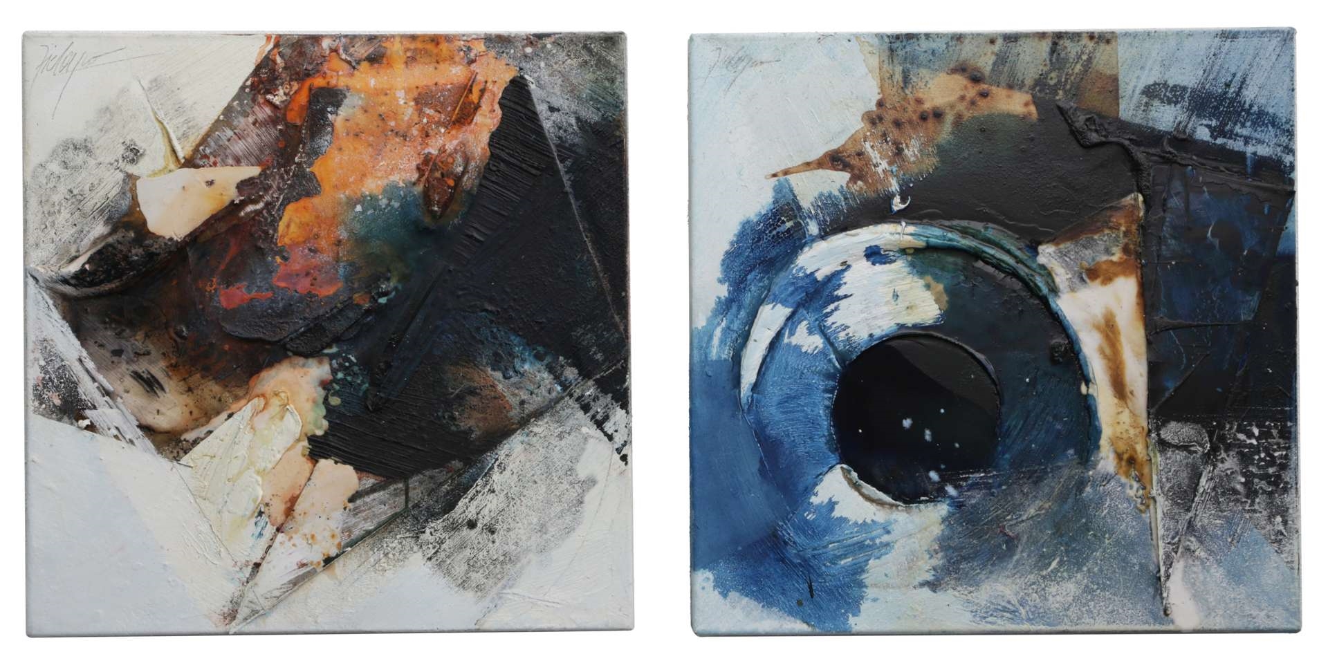 Artwork by Robert Zielasco, Untitled (2), Made of mixed media on canvas