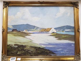 LESLIE RODGERS - OIL ON CANVAS - IRISH LANDSCAPE - Leslie Rodgers