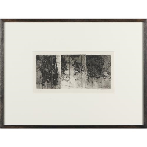 Artwork by Fred Williams, Landscape Triptych No, Made of aquatint, engraving and drypoint