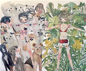 Aya Takano: Longer Than The Myth Of Our Galaxy alternative future - Kaikai Kiki Gallery
