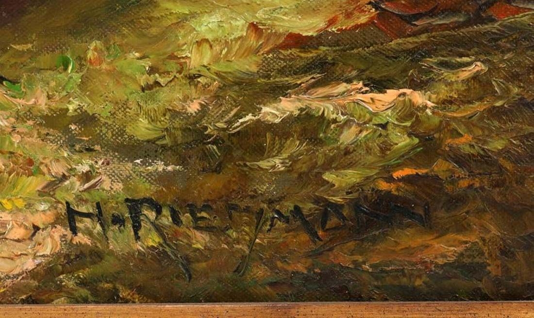Hans Riedmann | Hans Riedmann (1913-1991) Shepherd Oil on Canvas ...