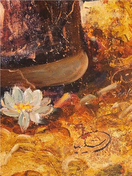 Persian Oil On Canvas Of ' Atossa ' Signed By Hojat Shakiba by Hojat Shakiba