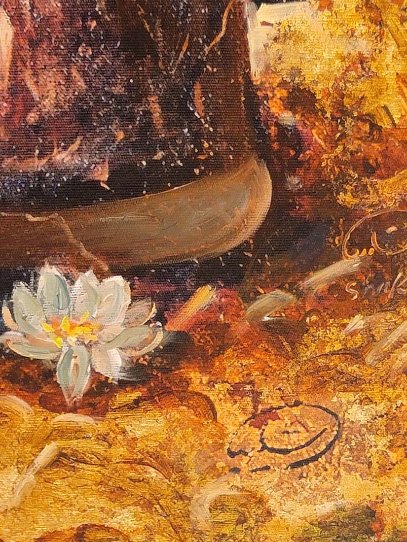 Artwork by Hojat Shakiba, Persian Oil On Canvas Of ' Atossa ' Signed By Hojat Shakiba, Made of oil on canvas